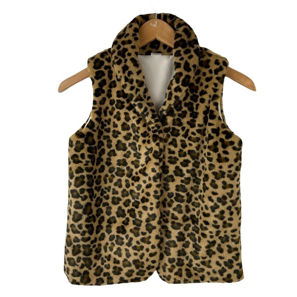 Cheetah Print Vest Faux Fur Carter's KIDS Size 10/12
